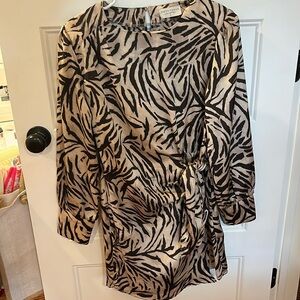 Animal Print Tie Dress
